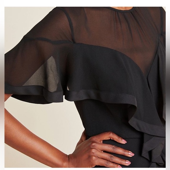 NWT Anthropologie Harlyn Amaris Flutter Sleeved Jumpsuit - Picture 2 of 9